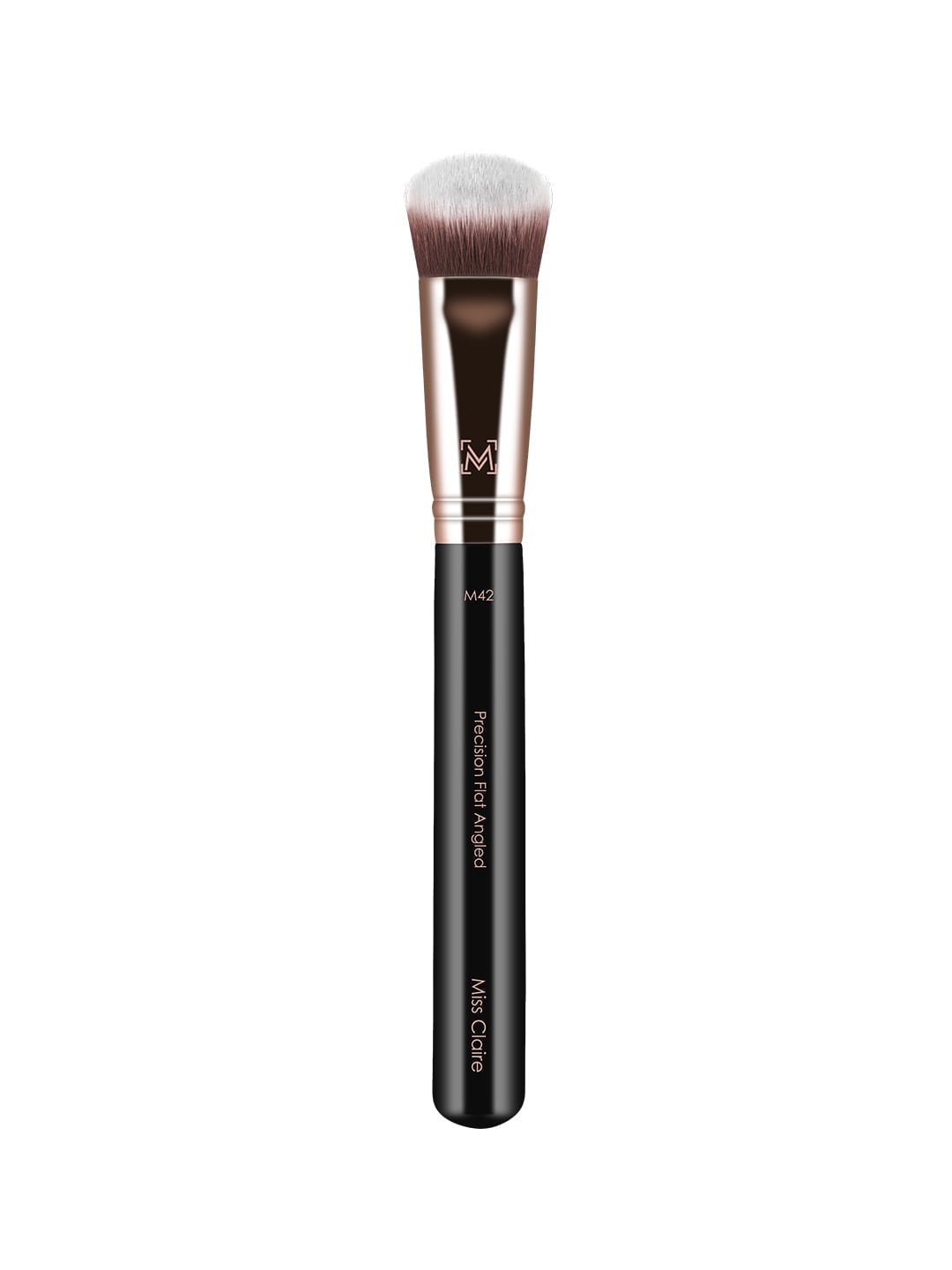 Miss Claire Precision Flat Angled Brush - M42 Black & Rose Gold Toned Price in India