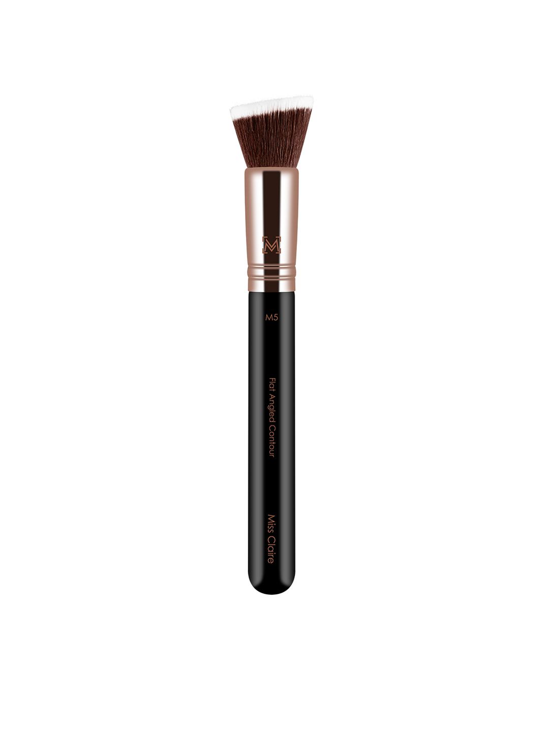 Miss Claire M5 - Flat Angled Contour Brush - Rose Gold-Toned & Black Price in India