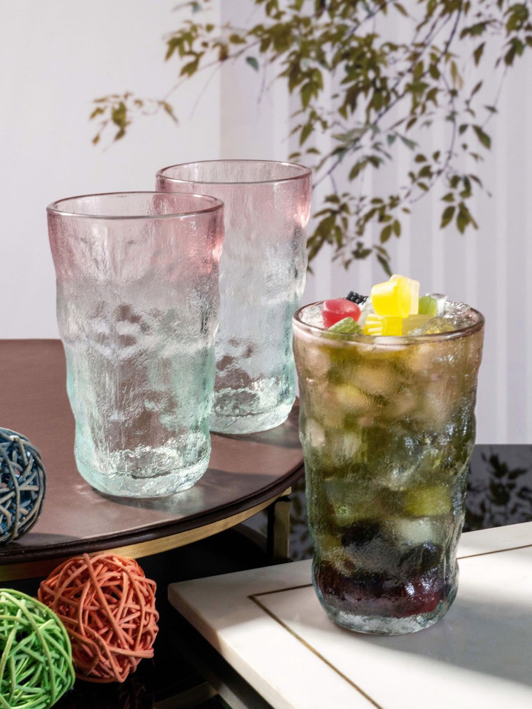 GOODHOMES Set of 6 Glass Tumbler Price in India