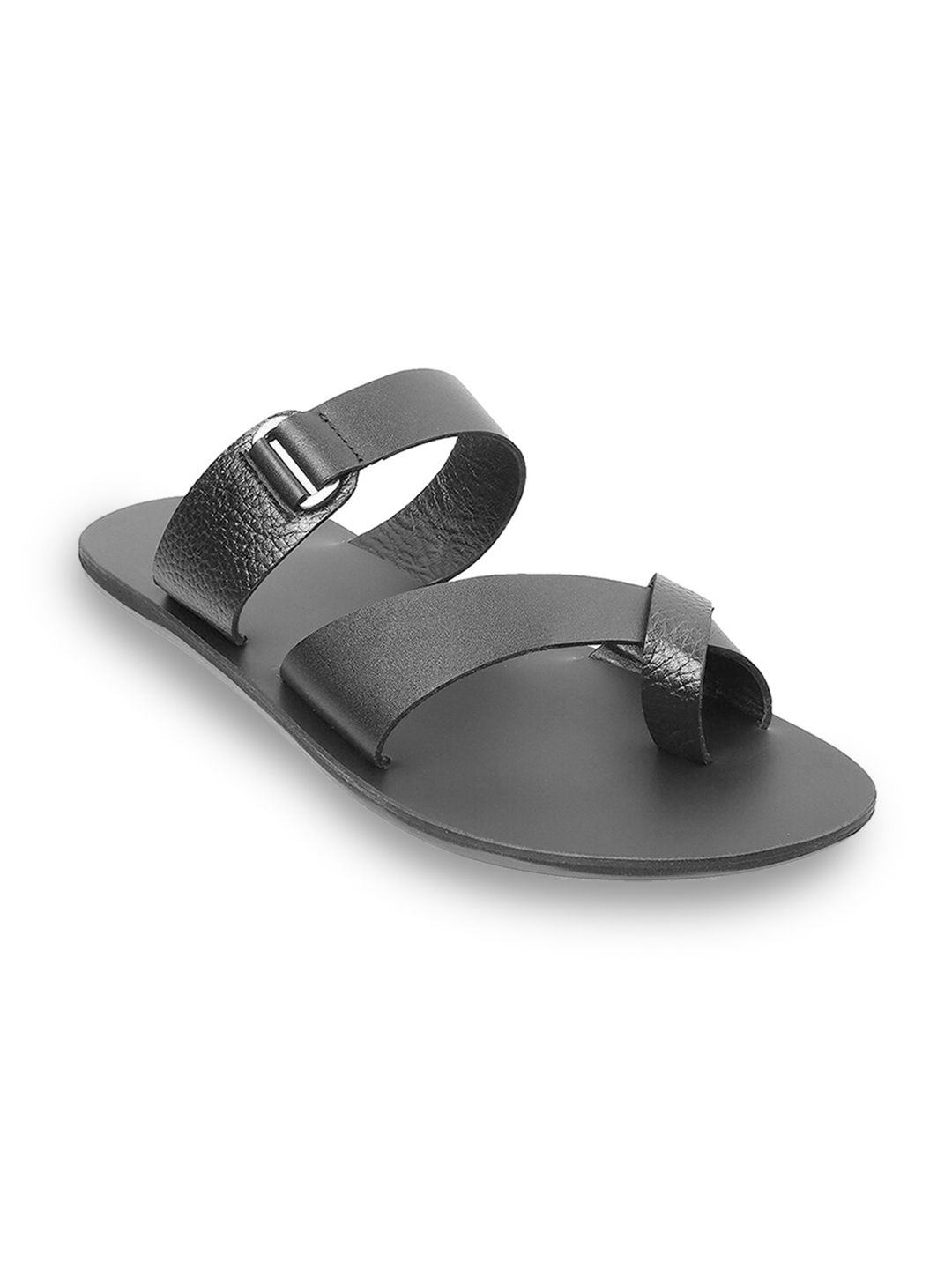 Men Ethnic Leather Comfort Sandals Metro Men Black Ethnic Leather Comfort Sandals