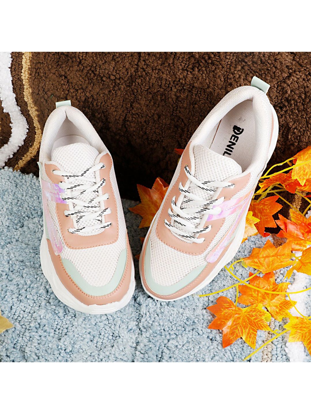 Denill Women Peach-Coloured Walking Shoes Price in India