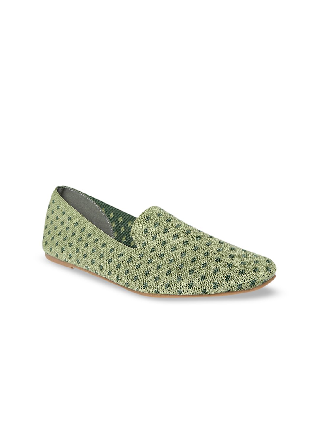 Forever Glam by Pantaloons Women Green Woven Design Slip-On Sneakers Price in India