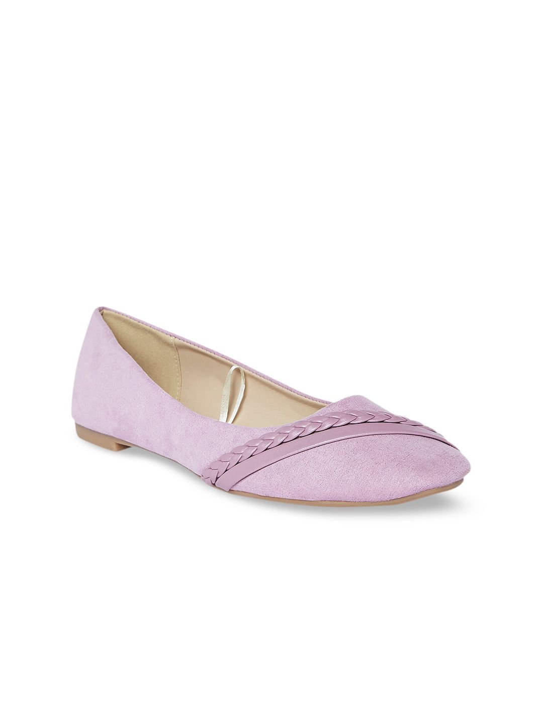 Forever Glam by Pantaloons Women Lavender Ballerinas Flats Price in India