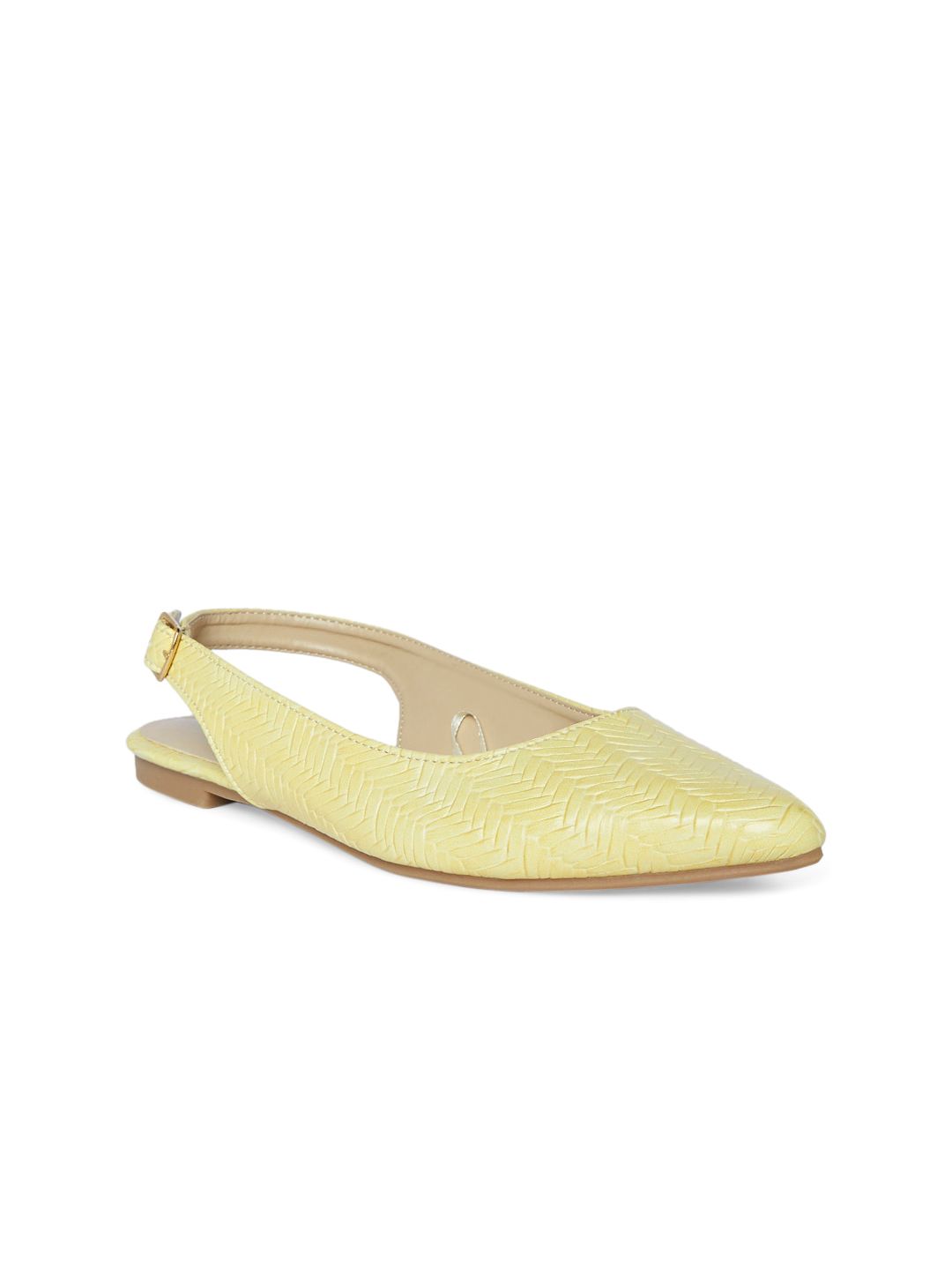 Forever Glam by Pantaloons Woman Yellow Ballerinas Flats Price in India