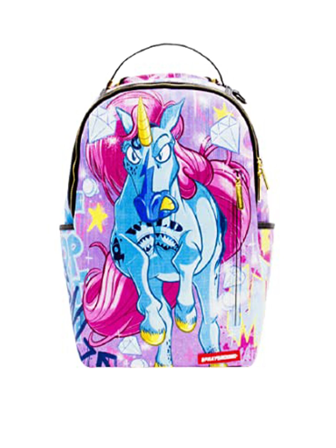 SPRAY GROUND Unisex Pink & White Graphic Printed Backpack Price in India