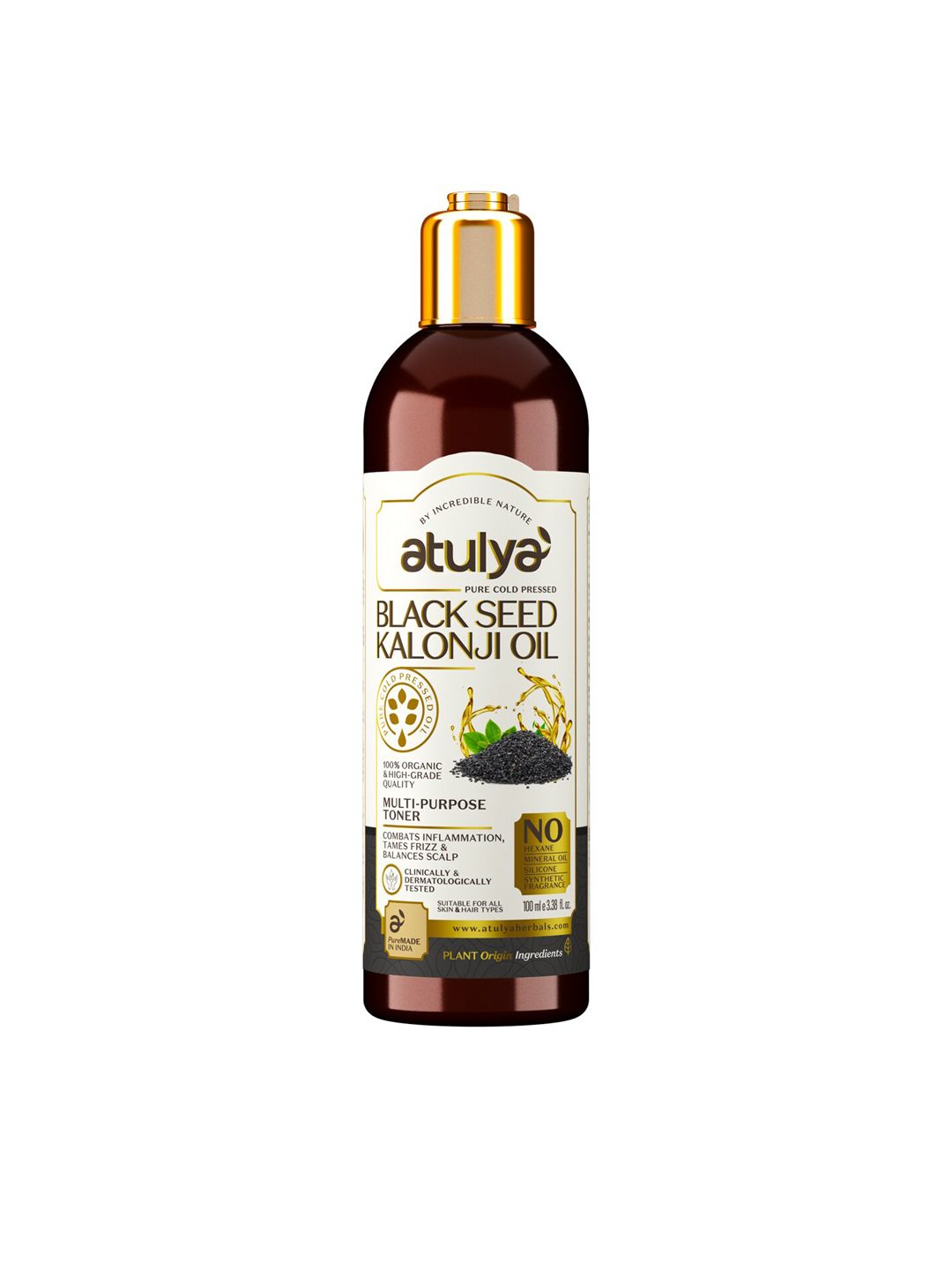 Atulya Black Seed Kalonji Pure Cold Pressed Oil 100 ml