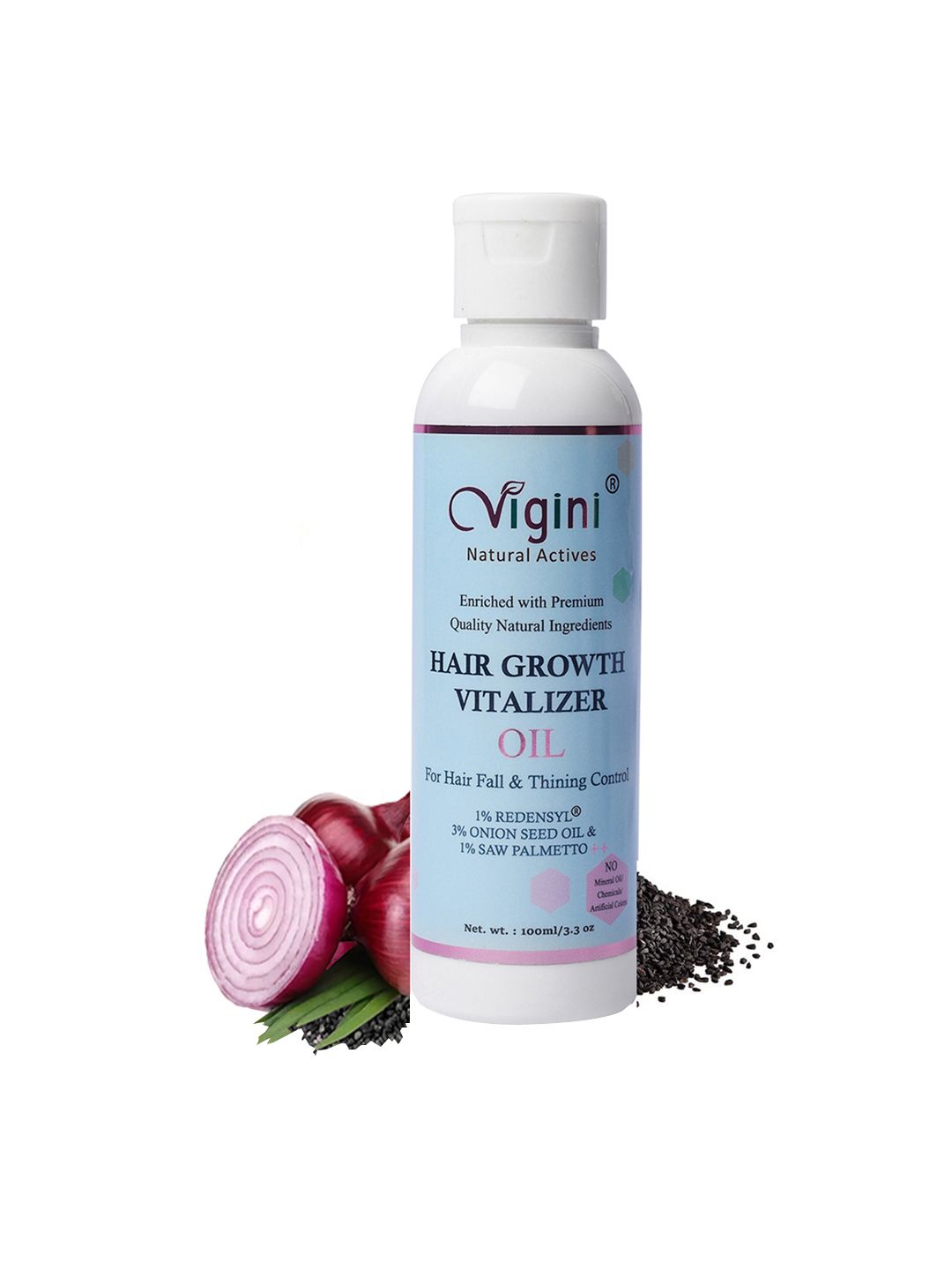 Vigini Natural Actives Hair Growth Vitalizer Oil with Redensyl & Saw Palmetto 100 ml Price in India