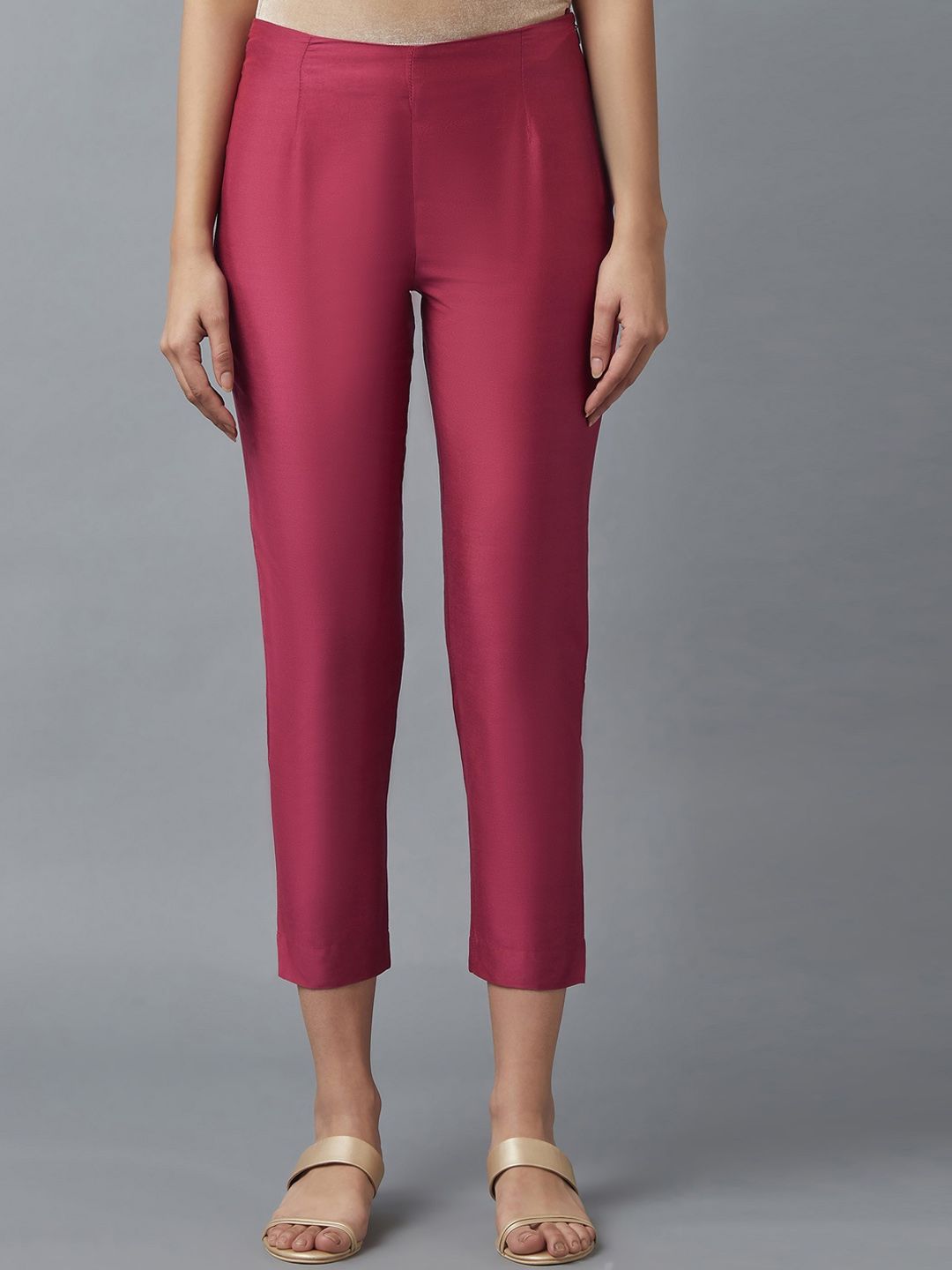 WISHFUL Women Red Trousers Price in India