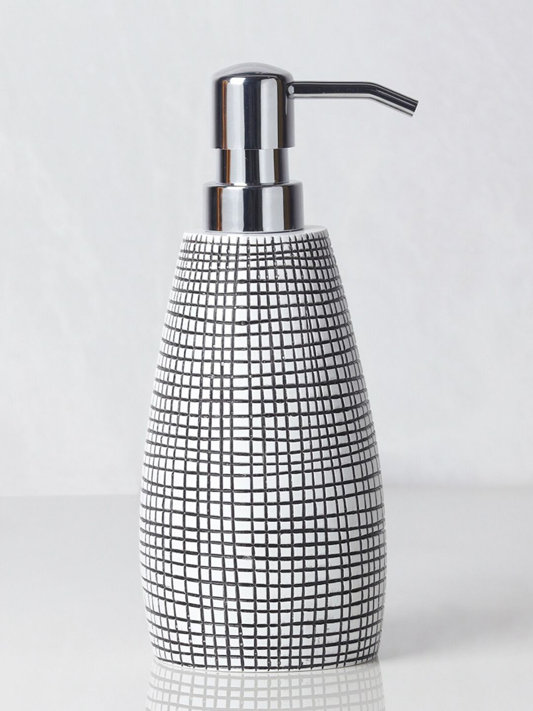 OBSESSIONS Black & White Textured Soap & Lotion Dispenser