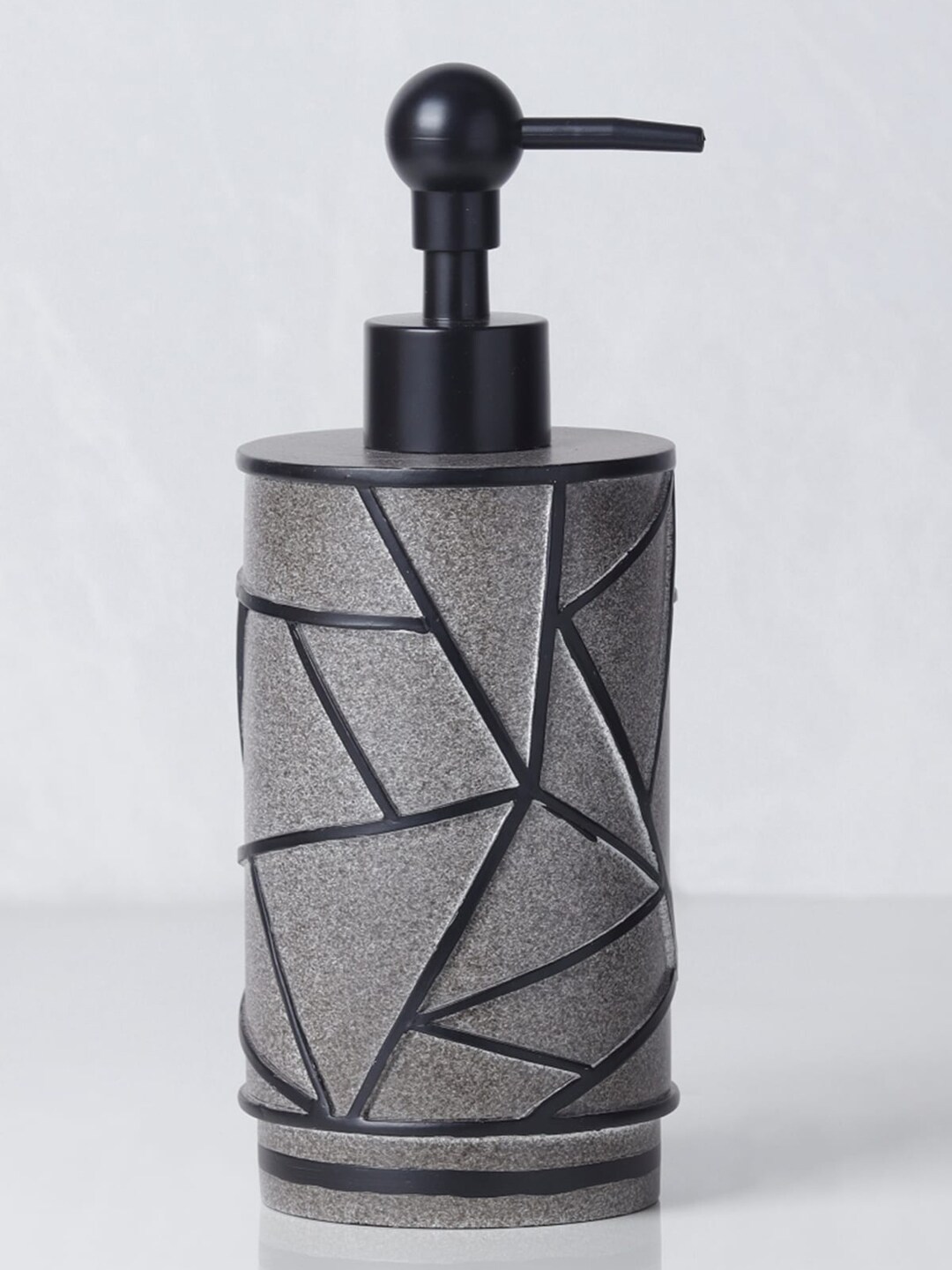 Obsessions  Black & Grey Polyresin Soap & Lotion Dispenser Price in India