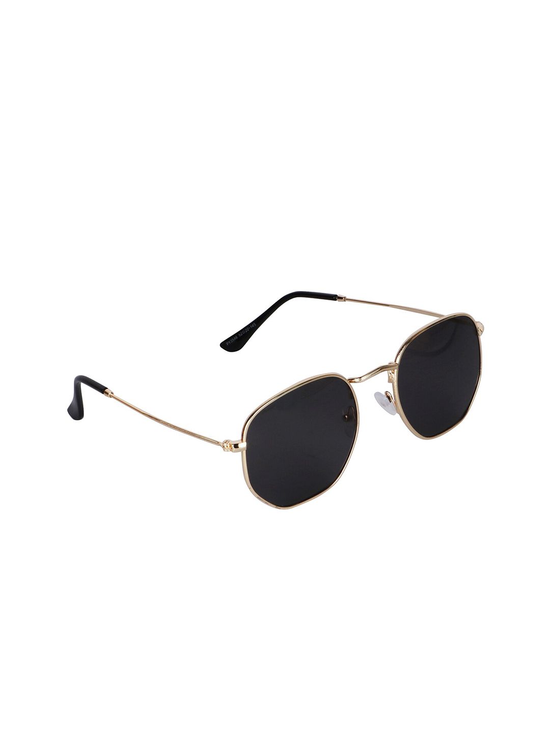 Awestuffs Unisex Black & Gold-Toned Square Sunglasses with UV Protected Lens MHFKSASIM1119 Price in India