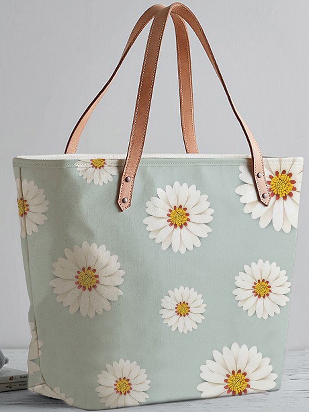 STYBUZZ Blue Floral Shopper Tote Bag Price in India