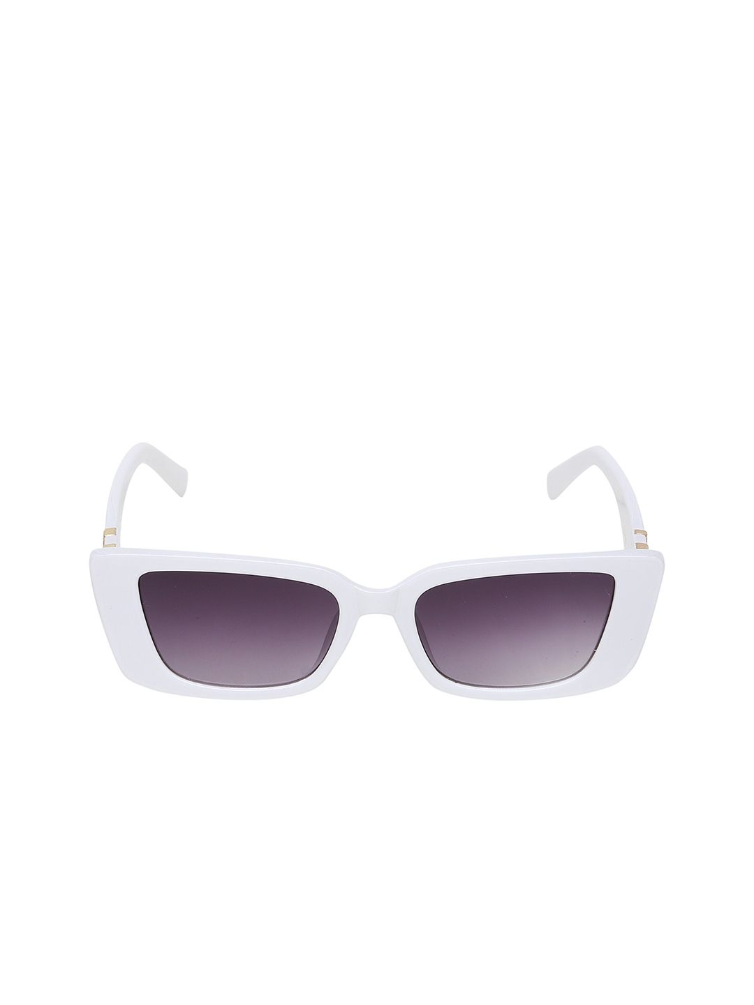 CRIBA Unisex Grey Lens & White UV Protected Rectangle Sunglasses CR_CORN-WHT-GREY Price in India