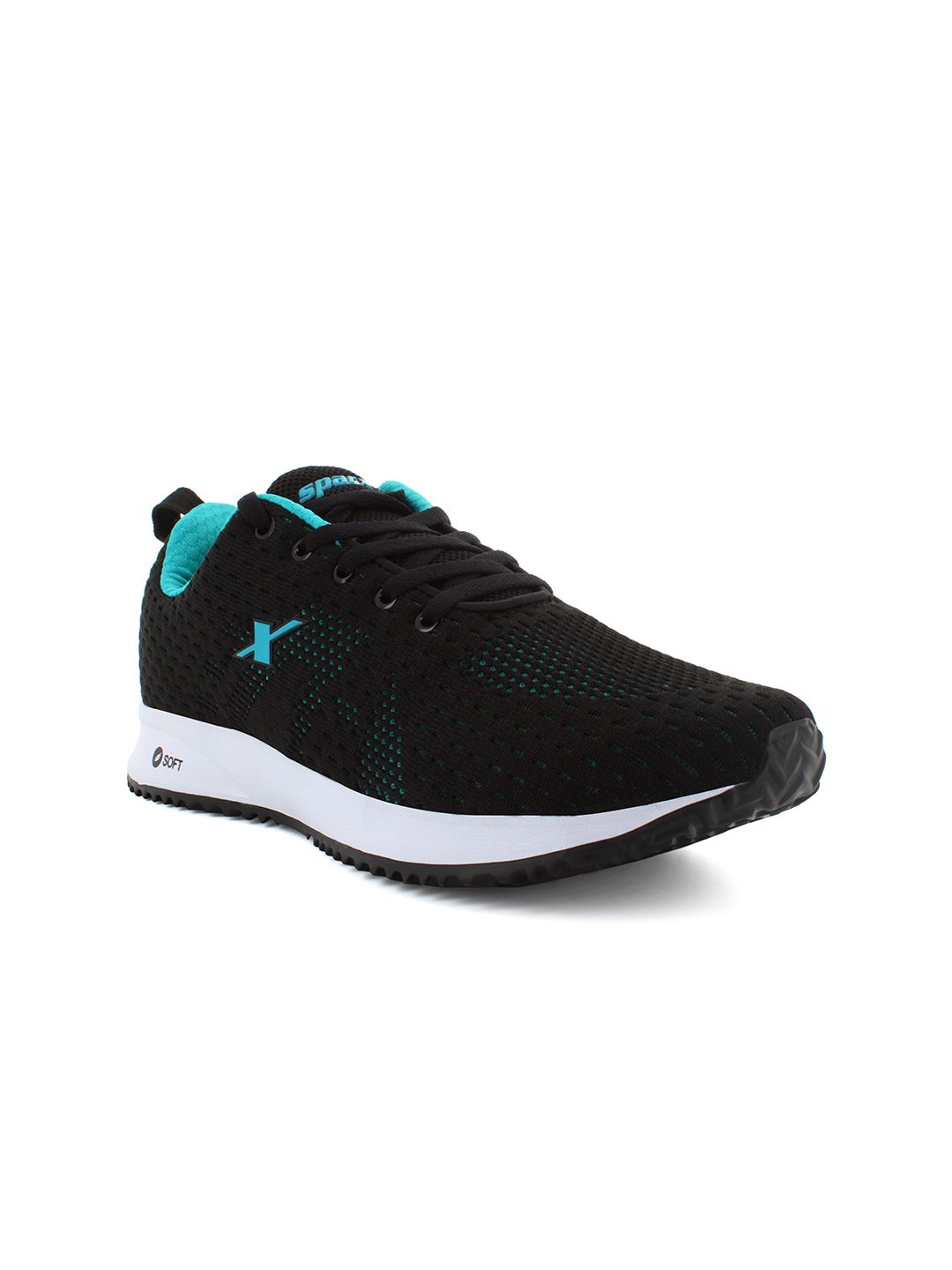 Sparx Women Black & Blue Mesh Running Non-Marking Shoes Price in India