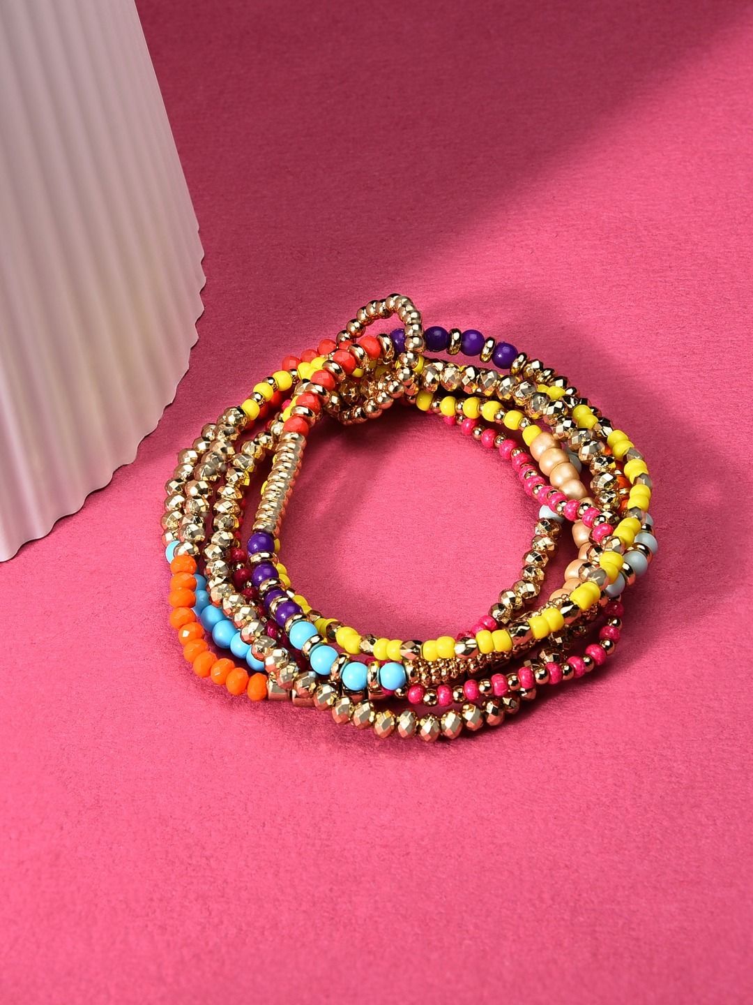 AMI Women Multicoloured Multistrand Bracelet Price in India