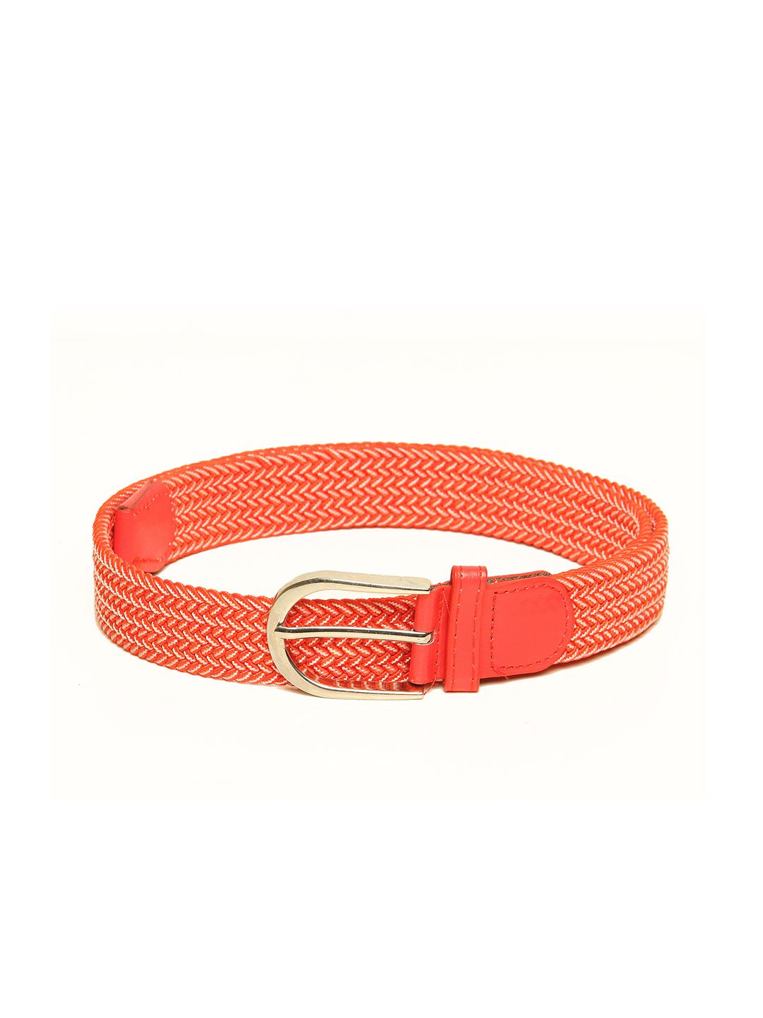 Calvadoss Women Red Braided Stretchable Belt Price in India