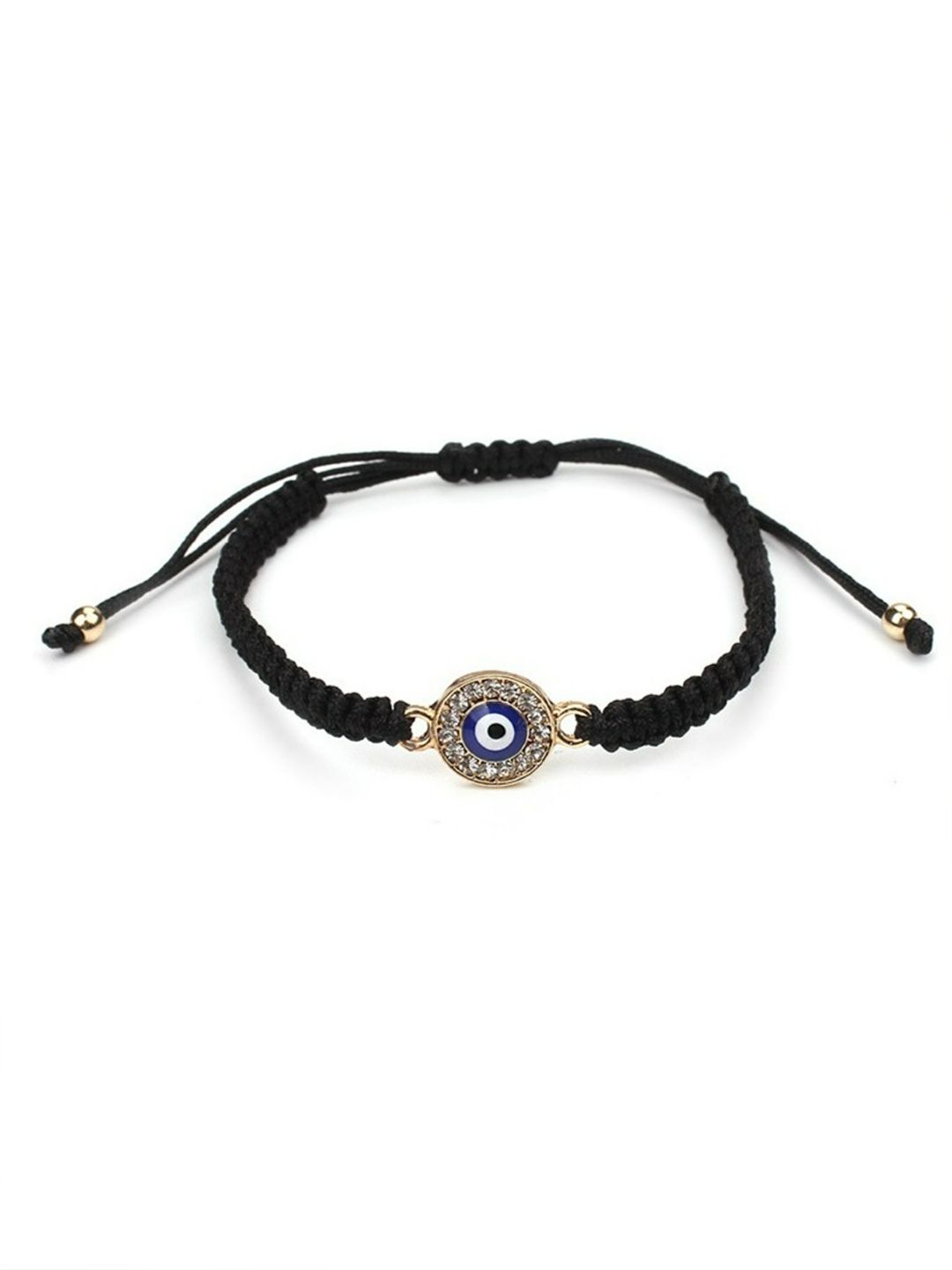 EL REGALO Unisex Black & Blue Charm Evil Eye Bracelet Price in India