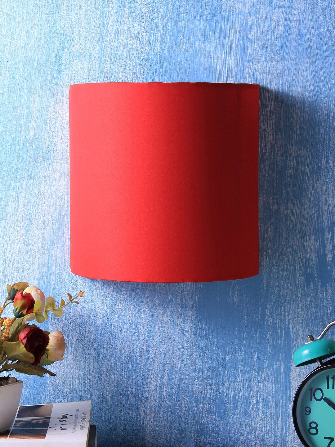 Devansh Red Cotton Wall Lamp Price in India