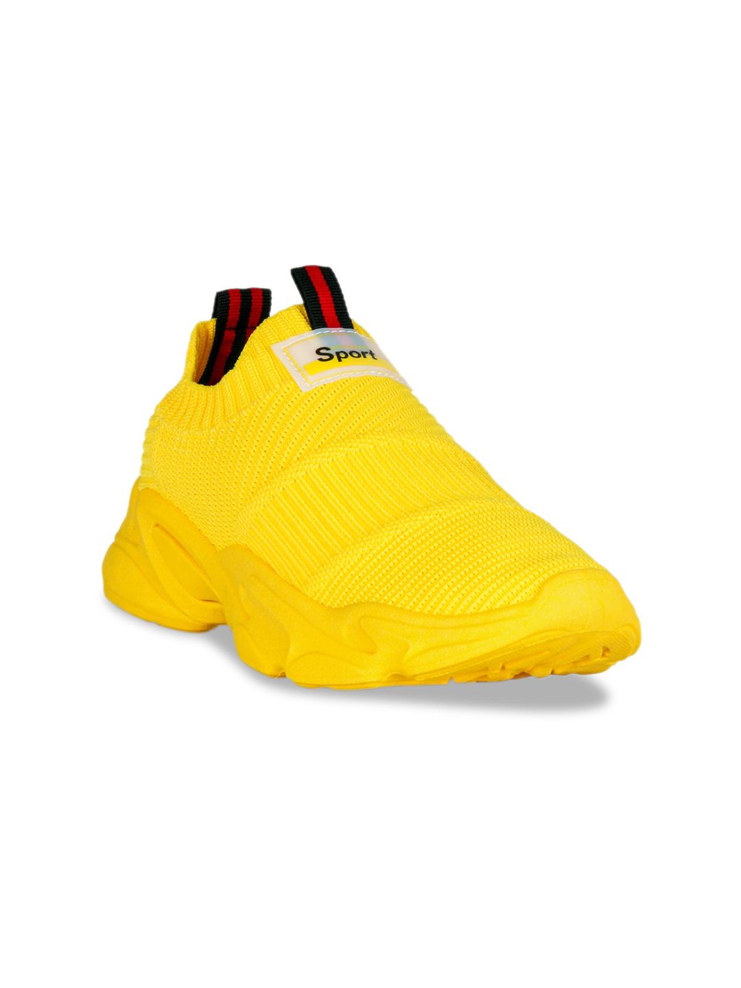 London Rag Women Yellow Mesh Active Running Non-Marking Shoes Price in India