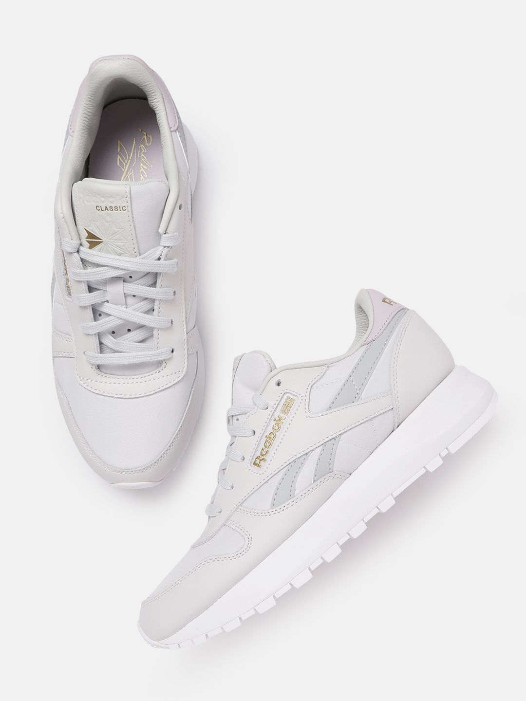 Reebok Classic Women White Solid Leather SP Sneakers Price in India