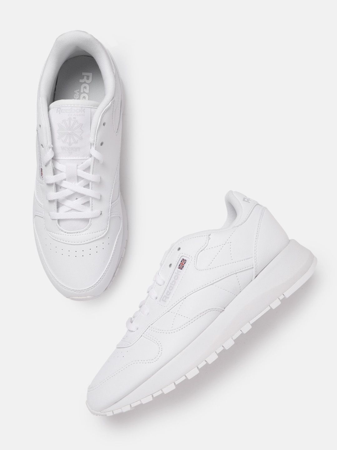 Reebok Classic Women White Perforated CL SP Vegan Sneakers Price in India