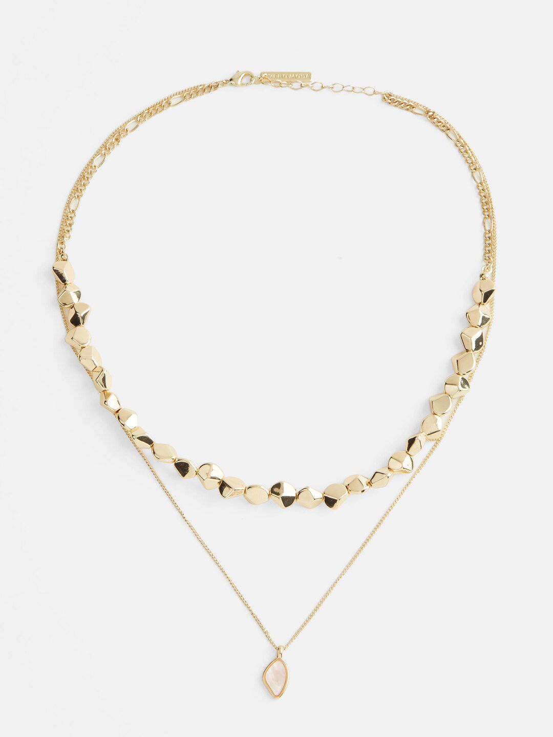 Vero Moda Gold-Toned & White Necklace Price in India