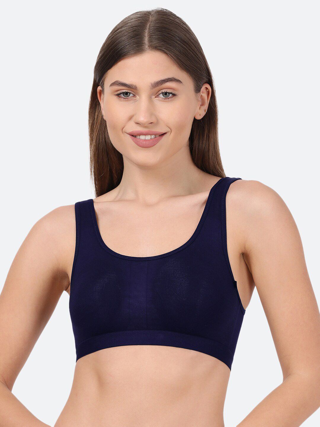 Putchi Navy Blue Bamboo Sports Bra Price in India