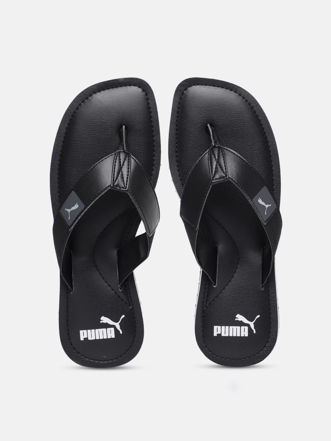 Puma Men Black Capster V3 Thong Flip-Flops