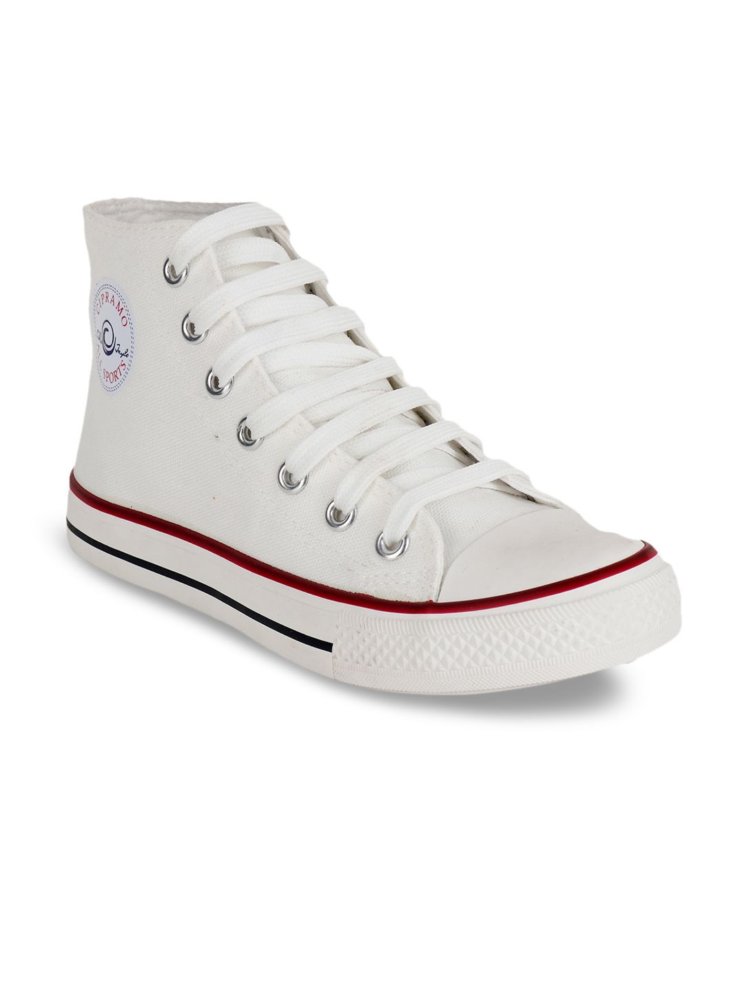 CIPRAMO SPORTS Women White High-Top Sneakers Price in India