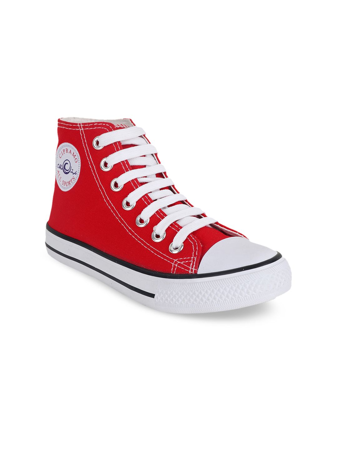 CIPRAMO SPORTS Women Red Mid-Top Casual Sneakers Price in India