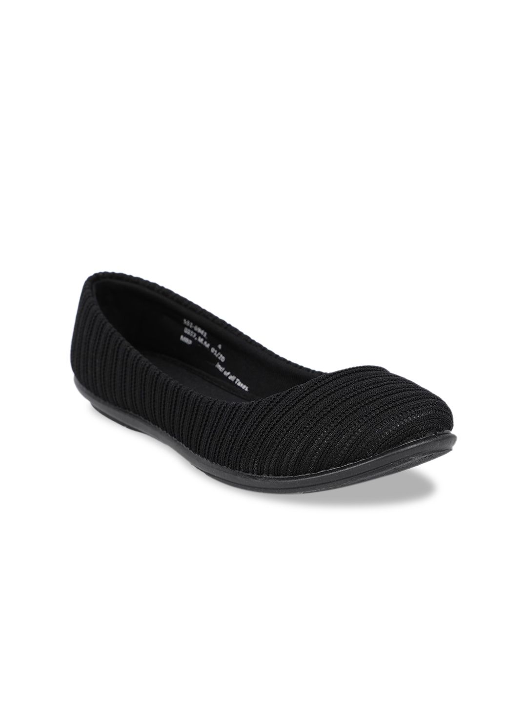 Bata Women Black Ballerinas Flats