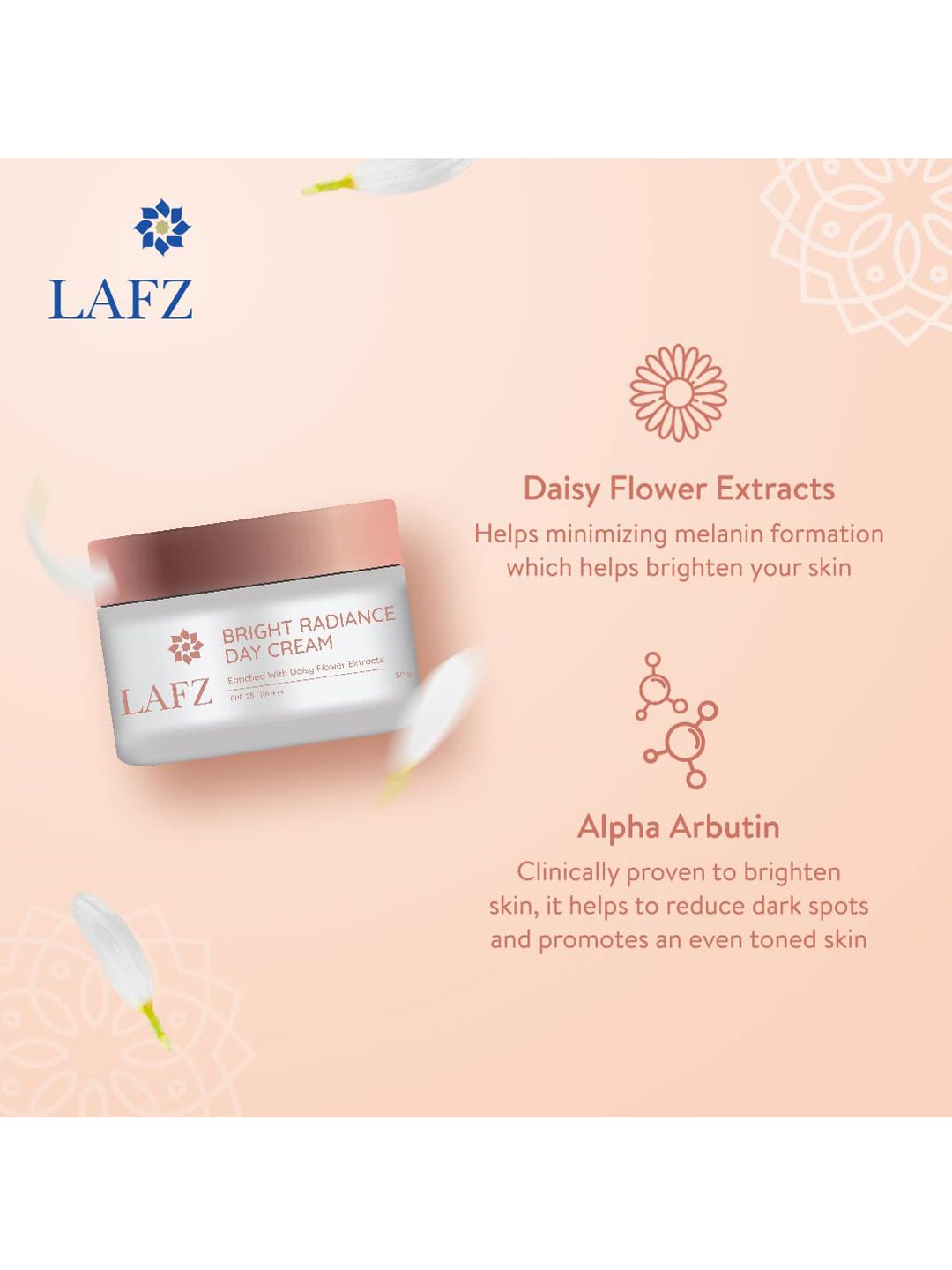 Buy LAFZ Bright Radiance SPF 25 PA+++ Day Cream 50 gm - Day Cream