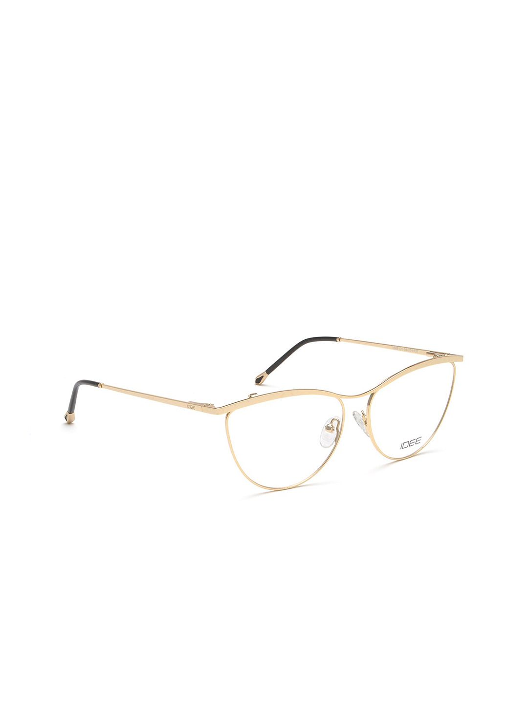 IDEE Women Transparent & Gold-Toned Full Rim Cateye Frames Price in India