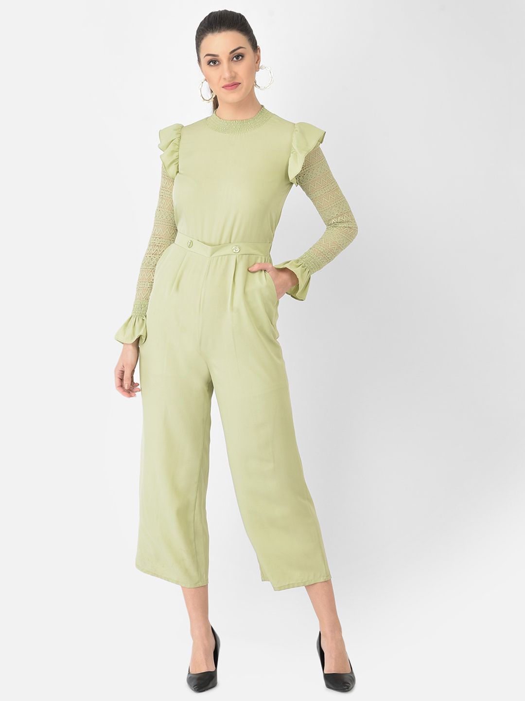 Eavan Green Basic Jumpsuit Price in India