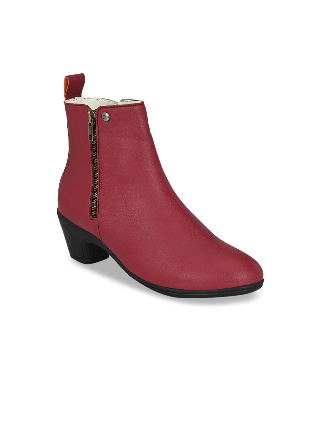 El Paso Women Red Flat Boots Price in India