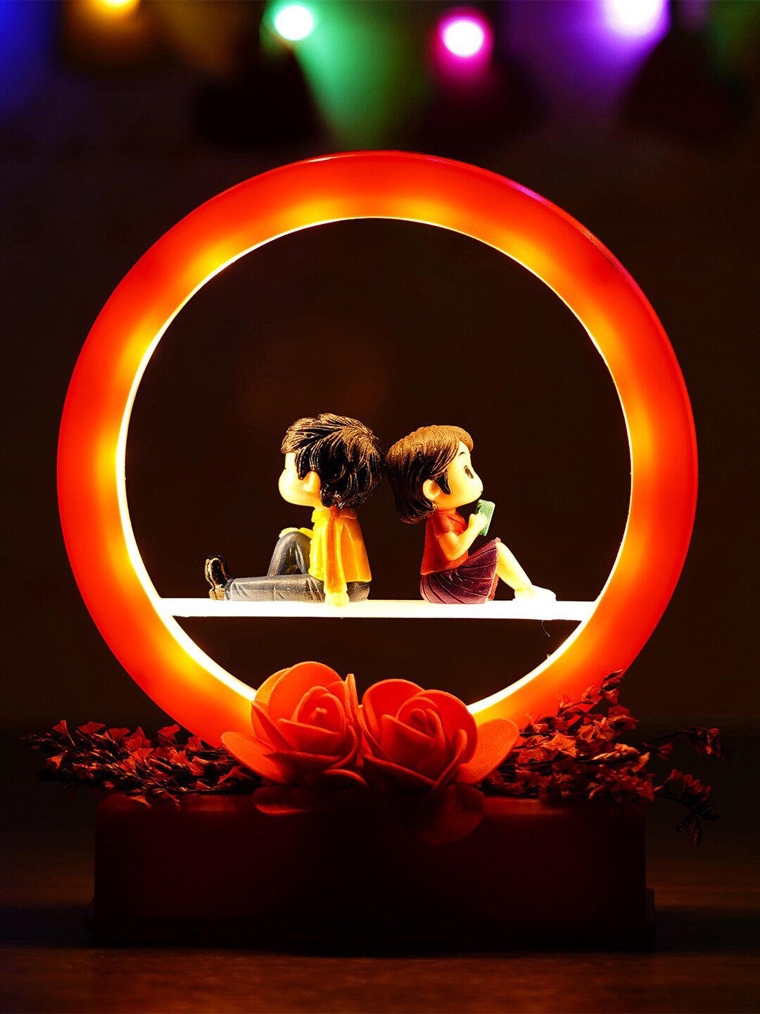 Artisyn Red Man Proposing Light Showpiece