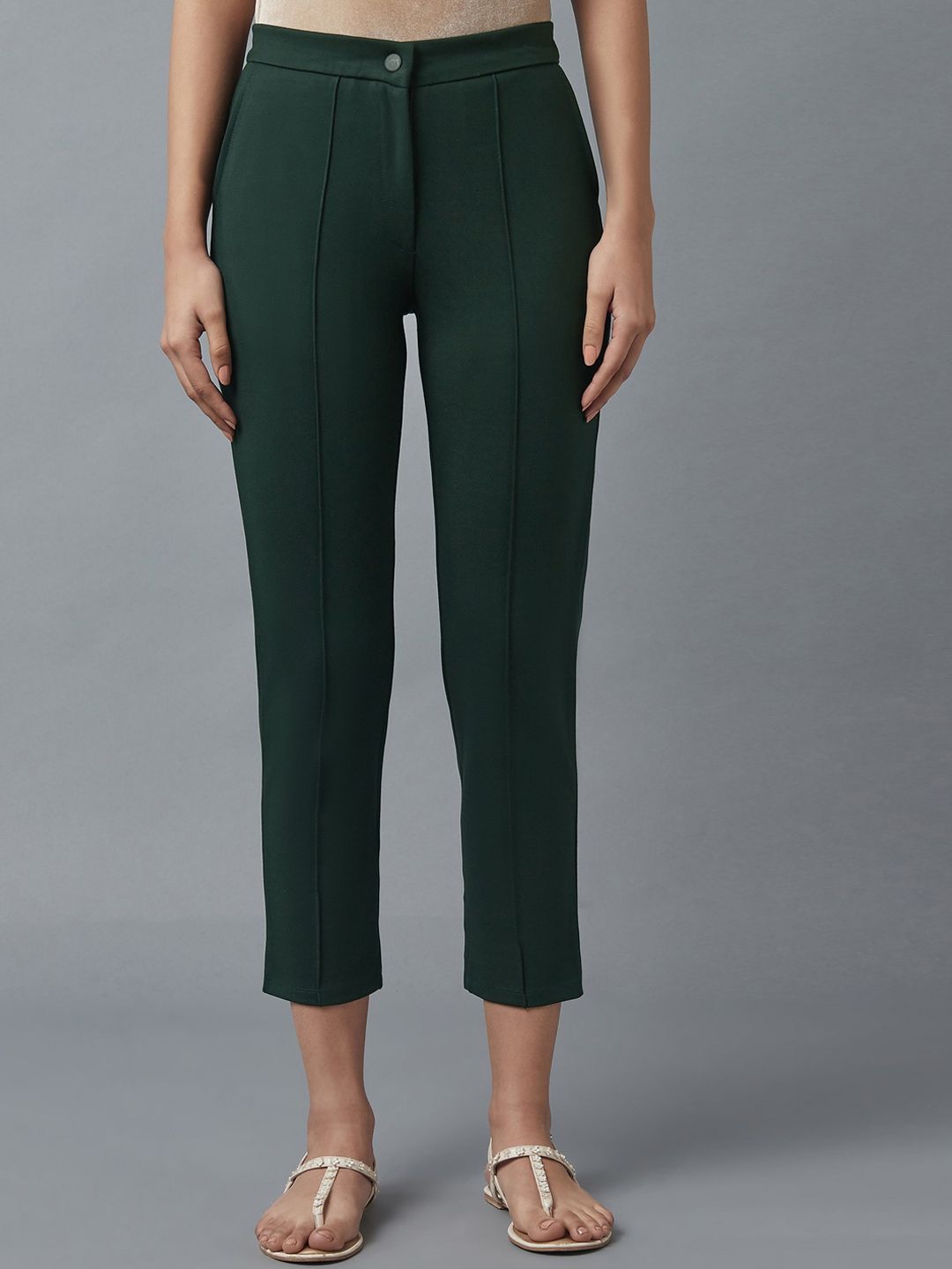 elleven Women Green Trousers Price in India