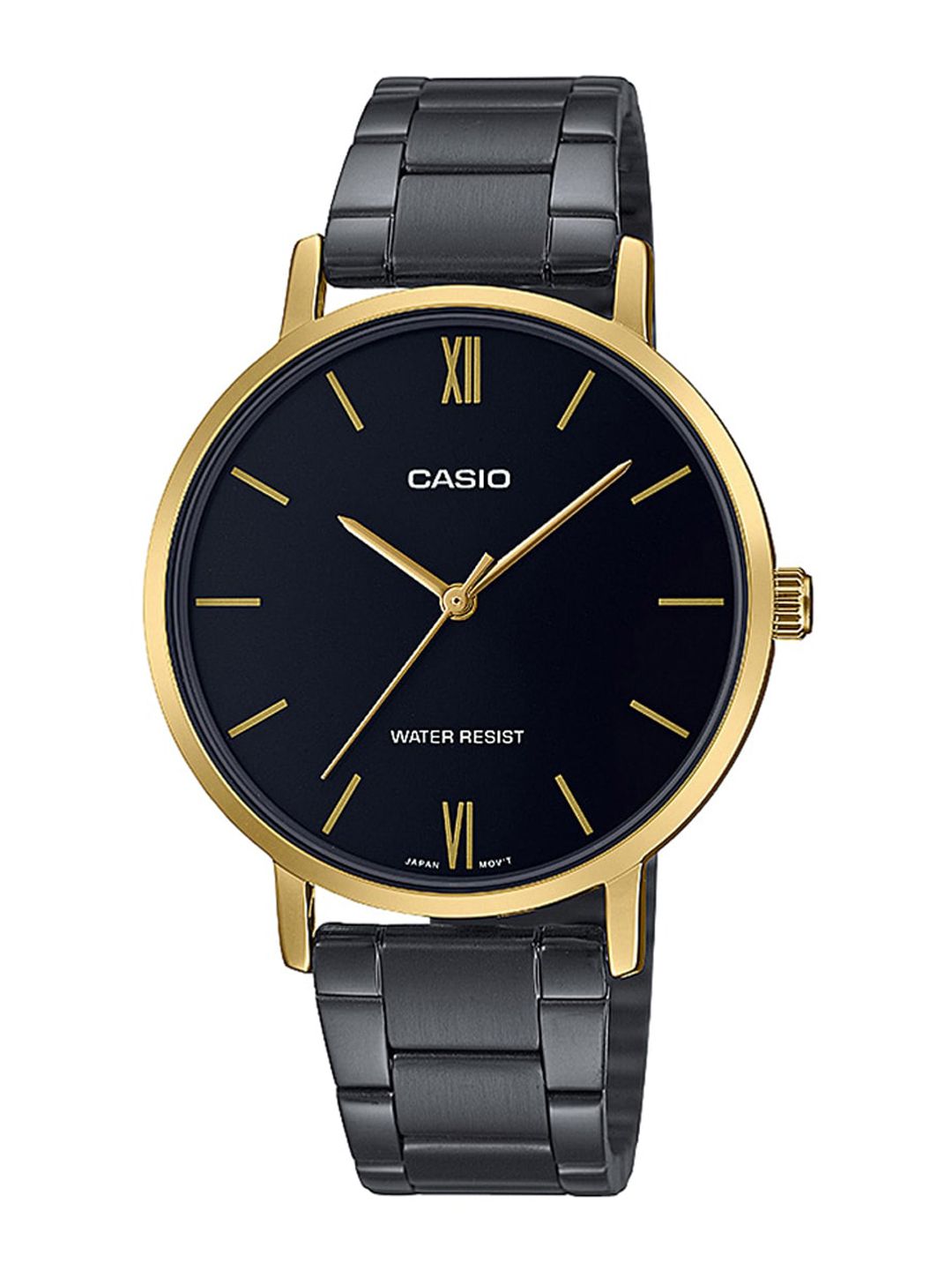CASIO Women Black Dial & Black Stainless Steel Cuff Straps Analogue Watch Price in India