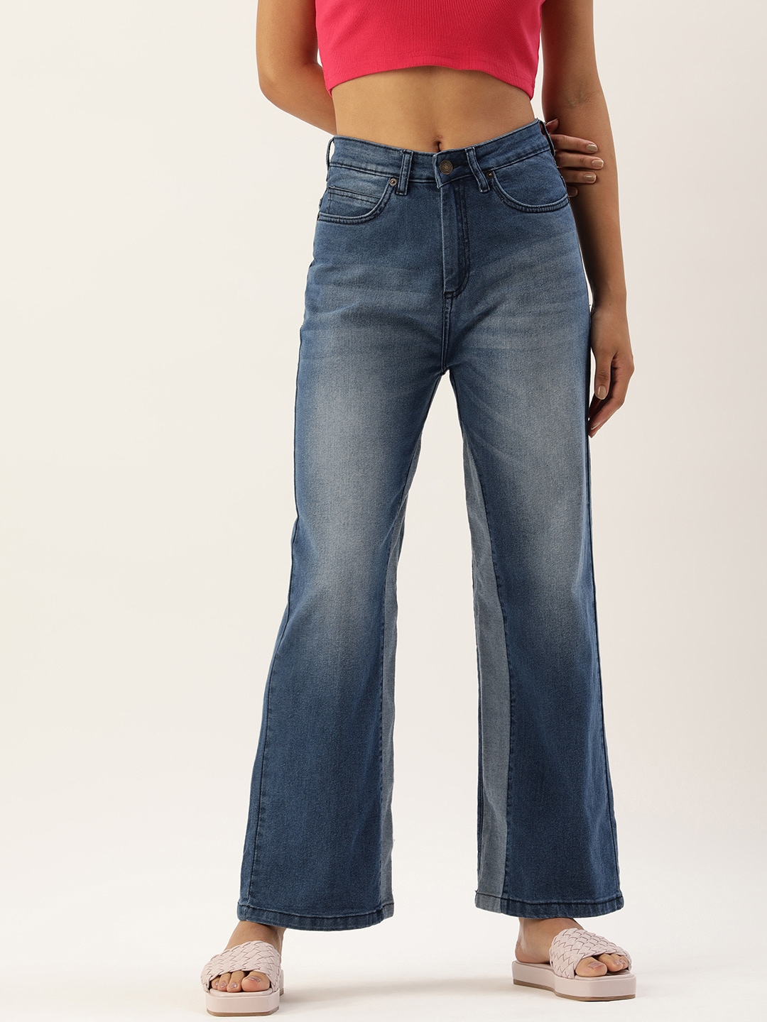 FOREVER 21 Women Blue Light Fade Stretchable Jeans Price in India