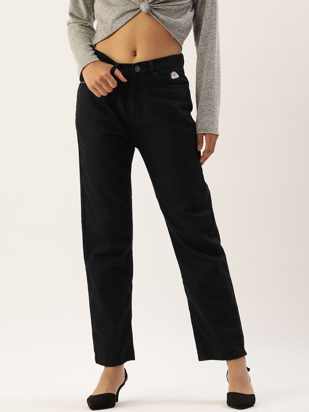 FOREVER 21 Women Black Stretchable Jeans Price in India