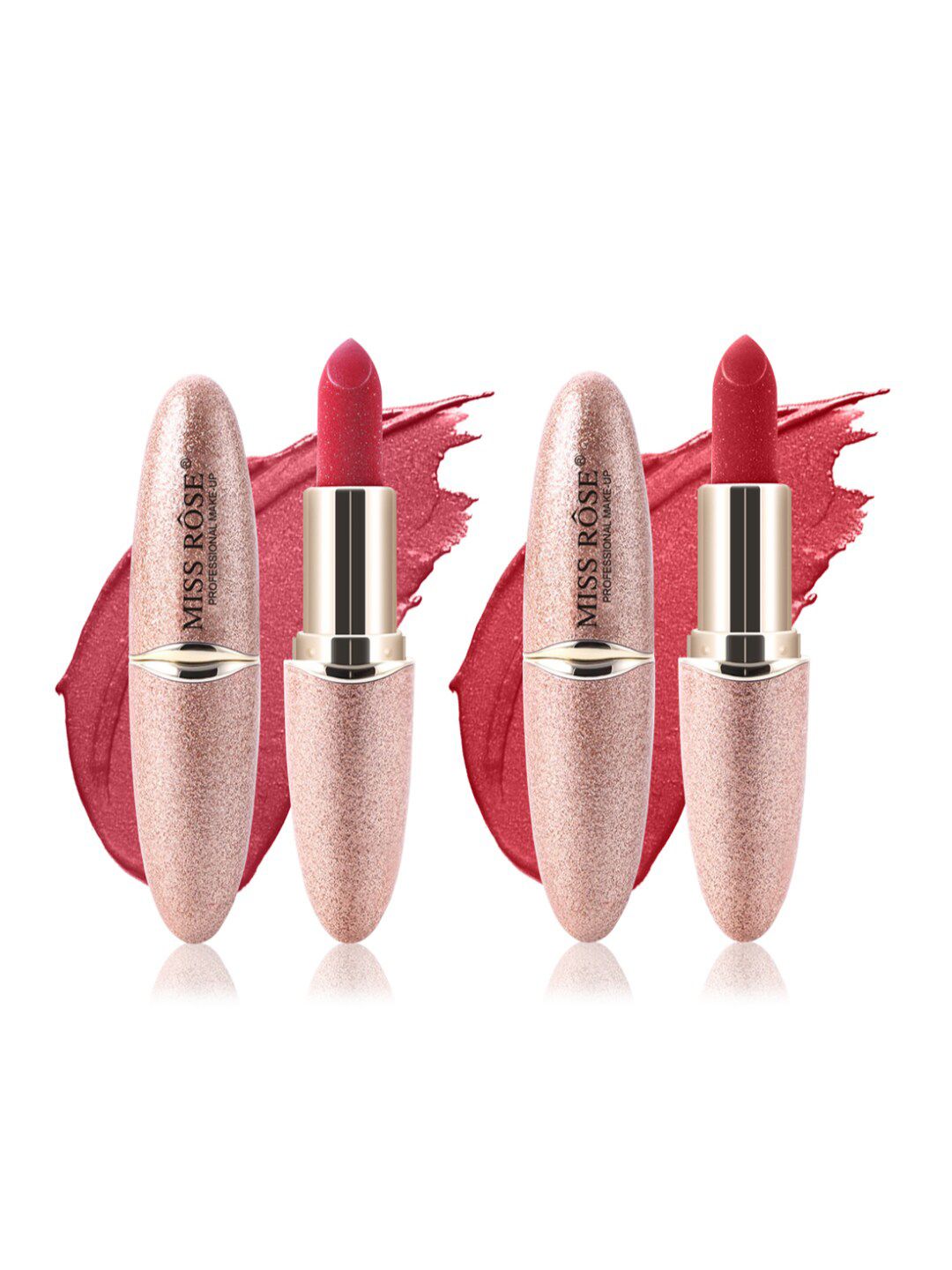MISS ROSE Set of 2 Matte Smooth Velvet Lipstick 7301-411 01+47 Price in India