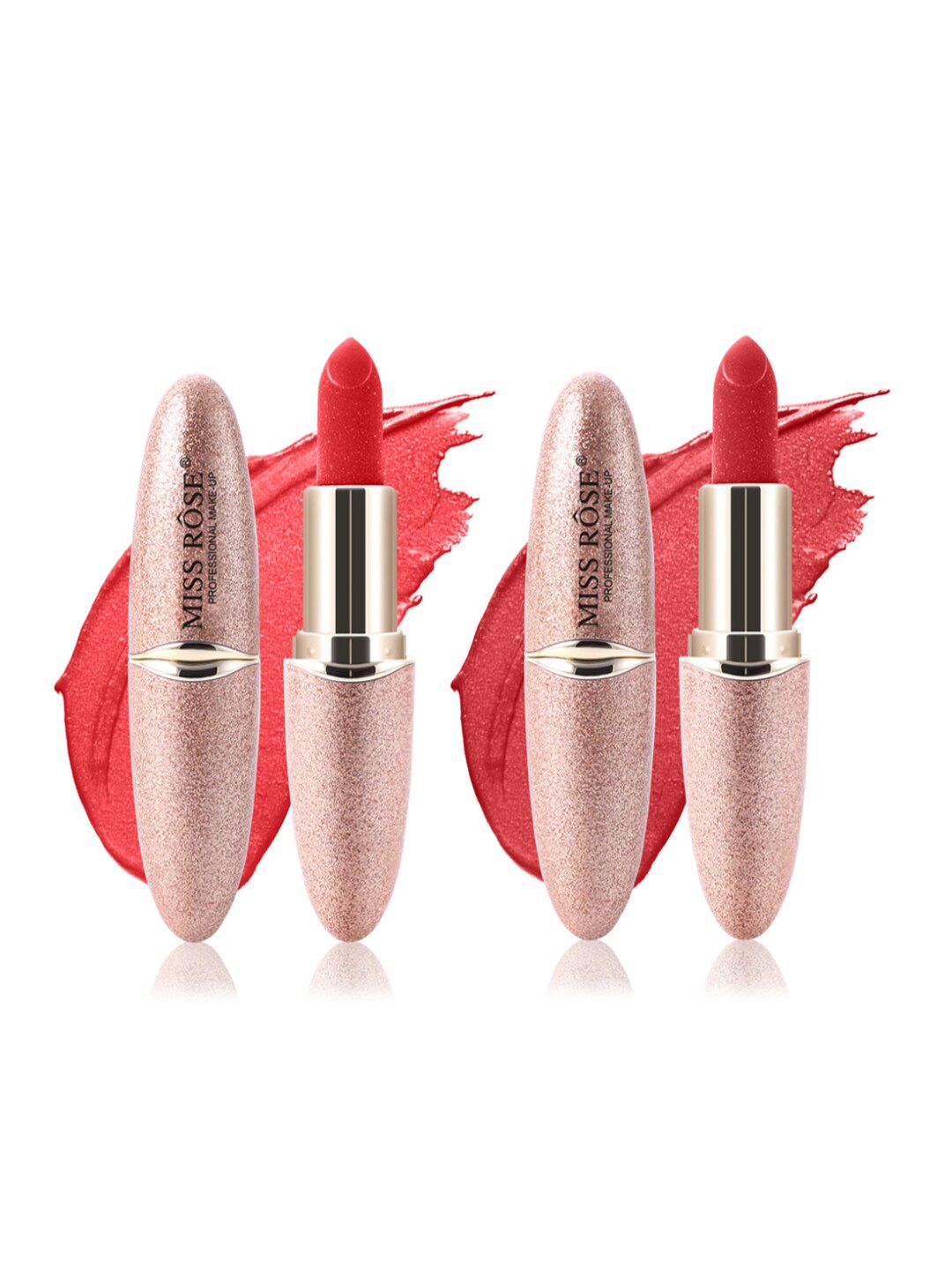 MISS ROSE Set Of 2 Matte Smooth Velvet Lipstick 20 g - 48 & 44 Price in India