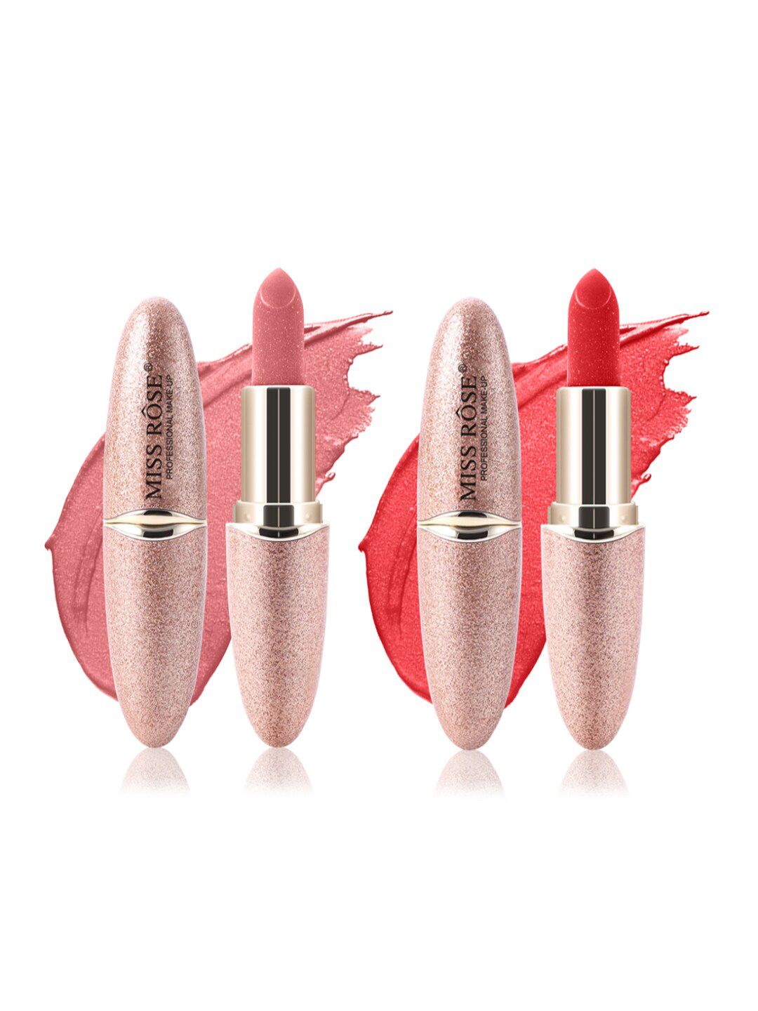 MISS ROSE Set Of 2 Matte Smooth Velvet Lipstick 20 g - 44 & 06 Price in India