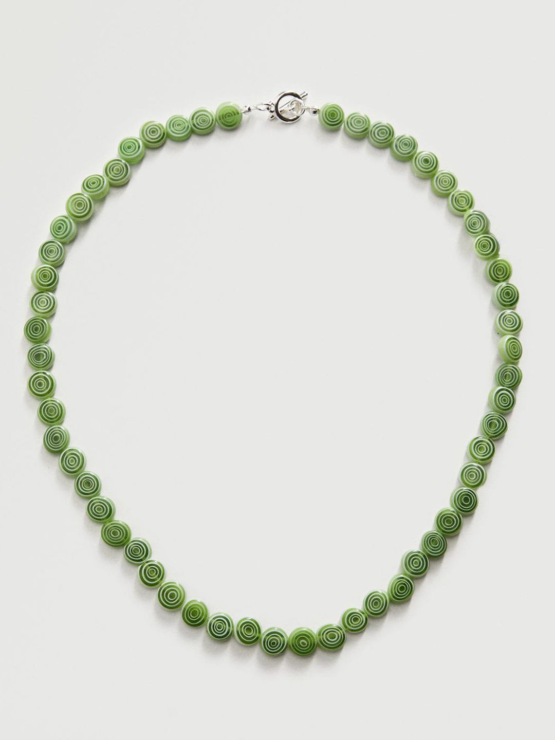 MANGO Green Beaded Necklace Price in India