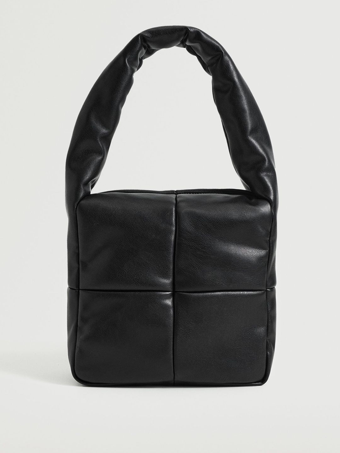 MANGO Black Quilted Shoulder Bag Price in India