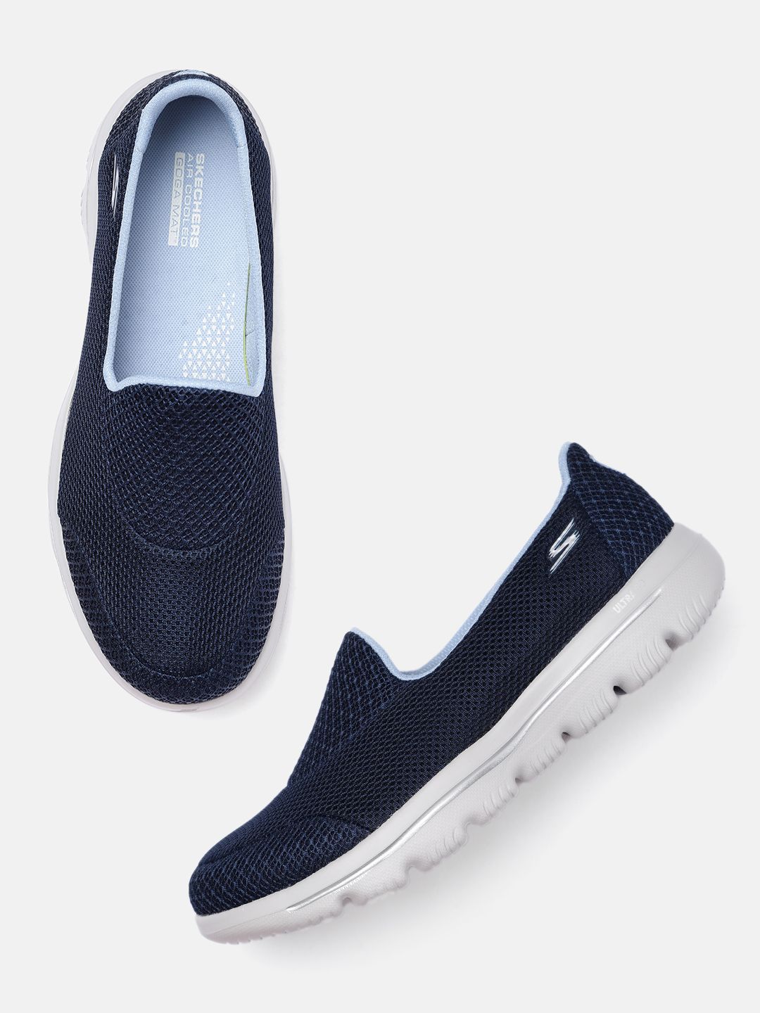 Skechers Women Navy Blue Go Walk Evolution Ultra-Inter Walking Shoes Price in India