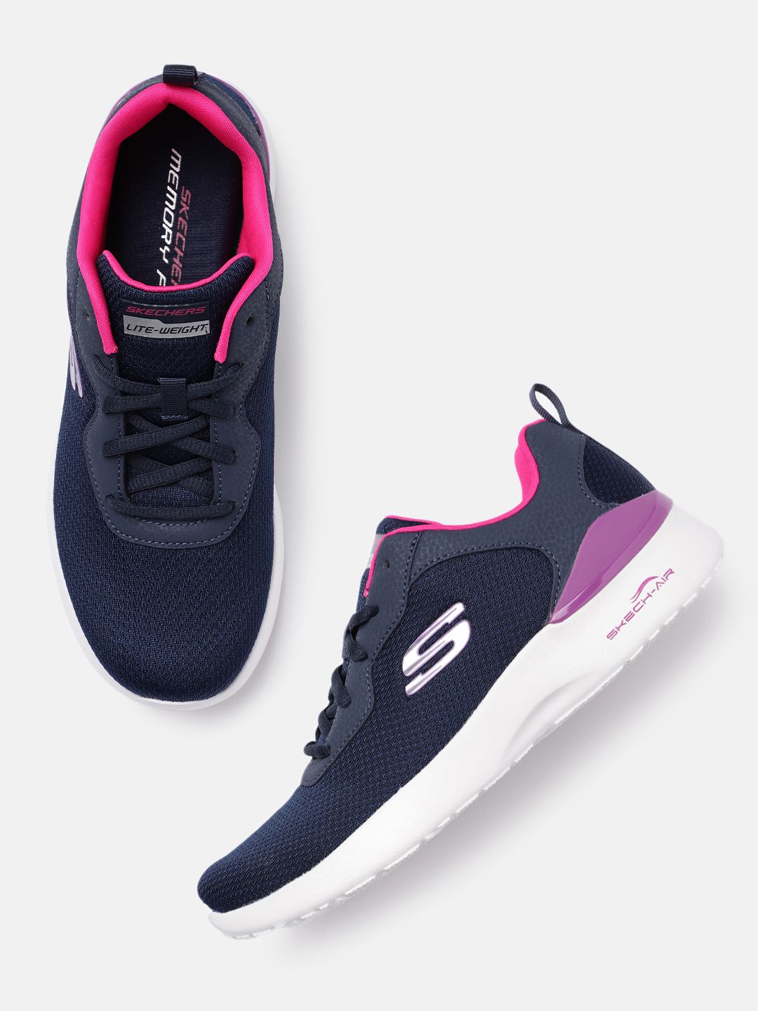 Skechers Women Navy Blue AIR DYNAMIGHT-RADIANT C Sneakers Price in India