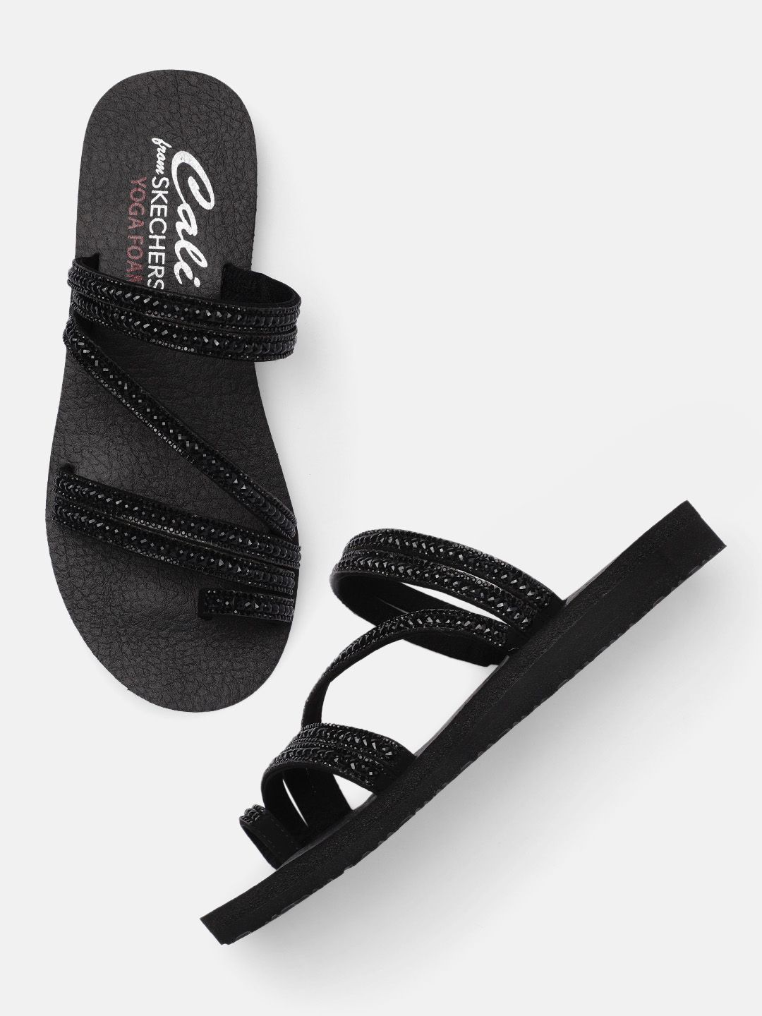 Skechers meditation glam online flash sandals