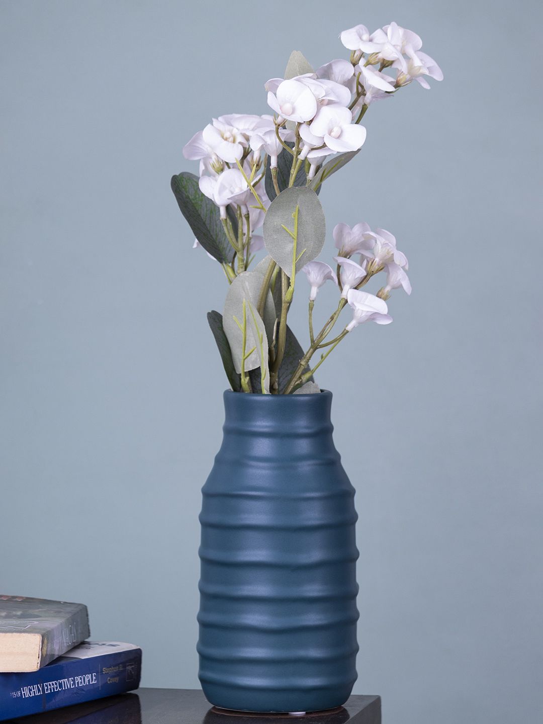 MARKET99 Green Textured Ceramic Vase Price in India