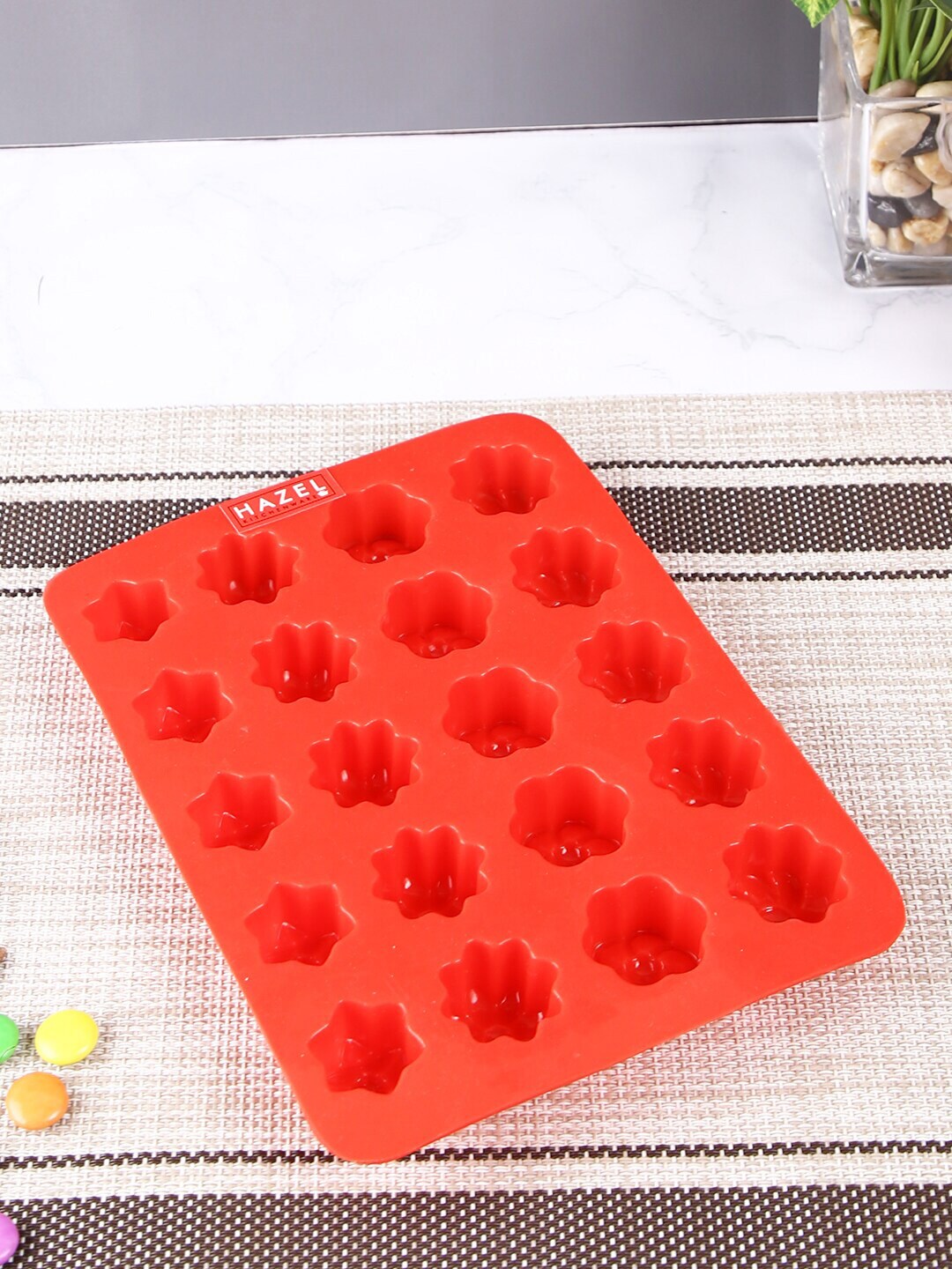 HAZEL Red Solid Chocolate Candy Jelly Pudding Silicone Molds Price in India